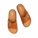 Brown Formal Slipper For Women PU0391 - View 5