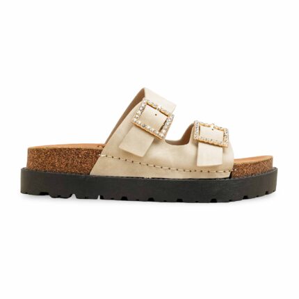 Golden Formal Slipper For Women PU0392 - View 2