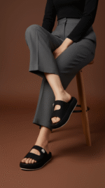 Black Formal Slipper PU0446 - View 1