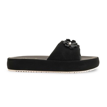 Black Formal Slipper For Ladies PU0453 - View 2