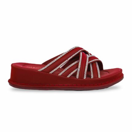 Maroon Formal Slipper PU0520 - View 2