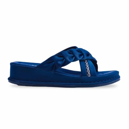 Blue Formal Slipper PU0521 - View 2