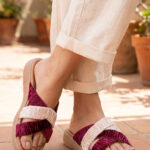 Maroon Formal Slipper For Ladies PU0567 - View 1