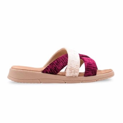 Maroon Formal Slipper For Ladies PU0567 - View 2