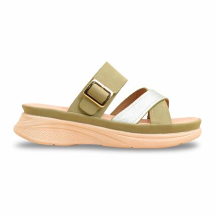 Olive Formal Slipper PU0581 - View 2
