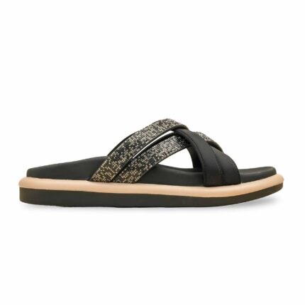 Black Formal Slipper For Ladies PU0584 - View 2