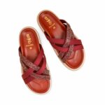 Maroon Formal Slipper For Ladies PU0584 - View 5
