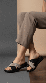 Black Formal Women Slipper PU0595 - View 1