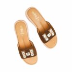Olive Formal Slipper For Ladies PU0614 - View 5