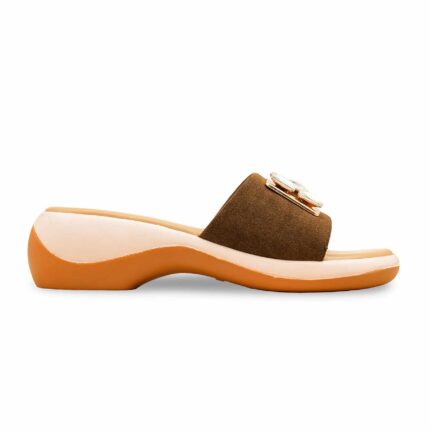 Olive Formal Slipper For Ladies PU0614 - View 2