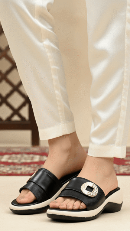 Black Formal Women Slipper PU0615 - View 1