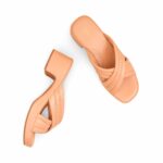 Peach Formal Slipper For Ladies PU0619 - View 5
