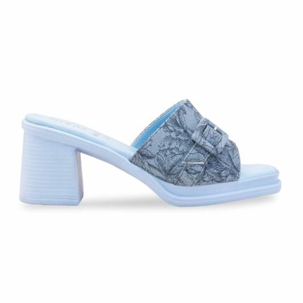 Sky Blue Formal Slipper For Ladies PU0625 - View 2