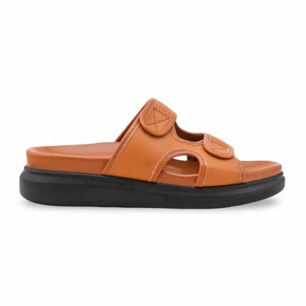 Tan Formal Women Slipper PU0626 - View 2