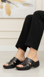 Black Formal Slipper For Women PU0627 - View 1