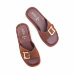 Brown Formal Slipper For Women PU0631 - View 5