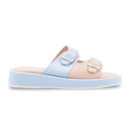 Sky Blue Formal Slipper For Ladies PU0634 - View 2