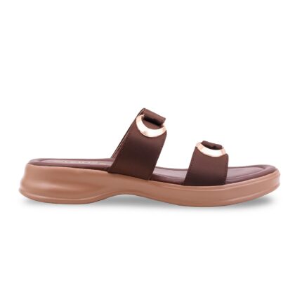 Brown Formal Slipper For Ladies PU0650 - View 2