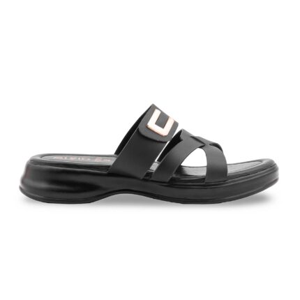 Black Formal Slipper For Ladies PU0651 - View 2