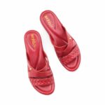Maroon Formal Slipper For Women PU0653 - View 5