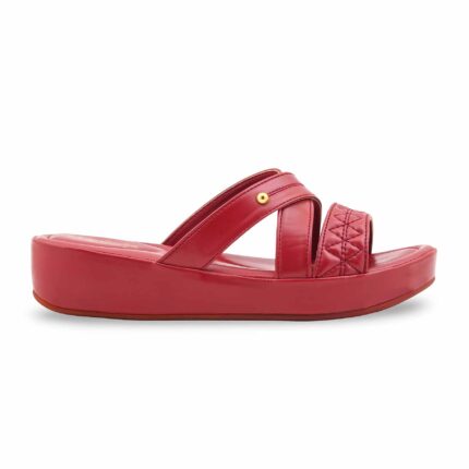 Maroon Formal Slipper For Women PU0653 - View 2