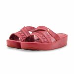 Maroon Formal Slipper For Women PU0653 - View 3