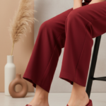 Maroon Formal Slipper For Women PU0653 - View 1
