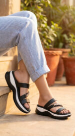 Black Formal Slipper For Women PU0655 - View 1