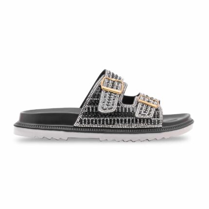 Black Formal Slipper For Ladies PU0658 - View 2