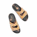 Golden Formal Slipper For Ladies PU0658 - View 5