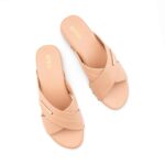 Beige Formal Slipper For Ladies PU0665 - View 5