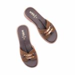 Brown Formal Slipper For Women PU0668 - View 5