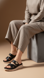 Black Formal Women Slipper PU0681 - View 1