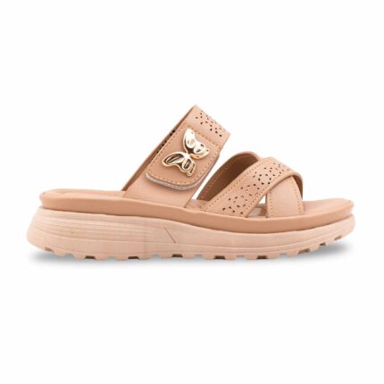 Beige Formal Slipper For Women PU0681 - View 2