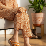 Mustard Formal Slipper For Ladies PU0683 - View 1