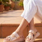 Golden Formal Slipper For Ladies PU0684 - View 1