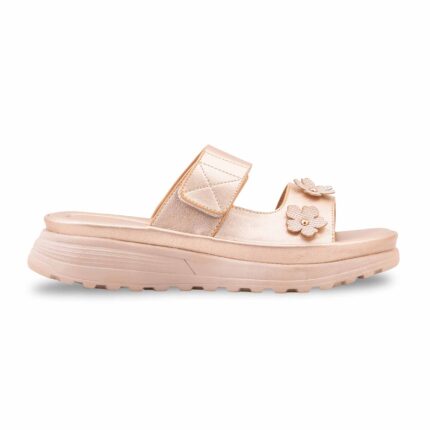 Golden Formal Slipper For Ladies PU0684 - View 2