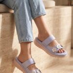 Sky Blue Formal Women Slipper PU0684 - View 1