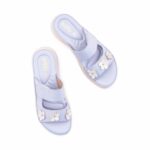 Sky Blue Formal Women Slipper PU0684 - View 5