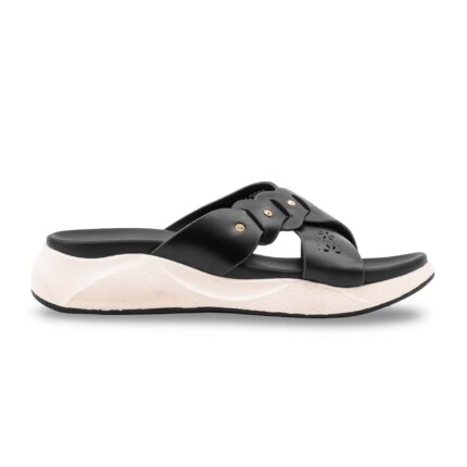 Black Formal Slipper For Ladies PU0692 - View 2