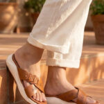 Tan Formal Slipper For Ladies PU0692 - View 1