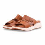 Tan Formal Slipper For Ladies PU0694 - View 3