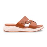 Tan Formal Slipper For Ladies PU0694 - View 2