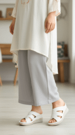 White Formal Slipper For Women PU0703 - View 1