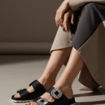 Black Formal Slipper For Ladies PU0714 - View 1