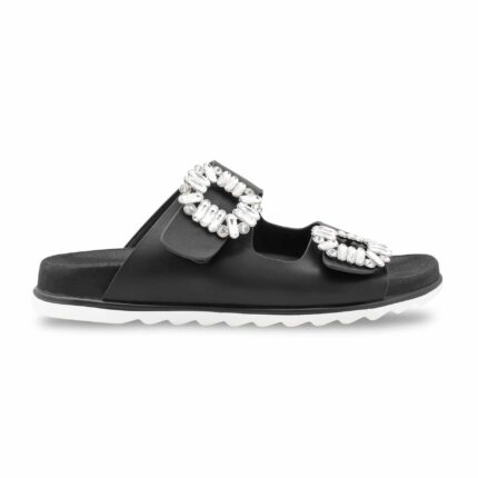 Black Formal Slipper For Ladies PU0714 - View 2