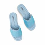 Blue Formal Slipper For Ladies PU0715 - View 5