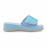 Blue Formal Slipper For Ladies PU0715 - View 2