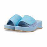 Blue Formal Slipper For Ladies PU0715 - View 3