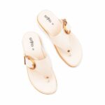 Cream Formal Slipper For Ladies PU0718 - View 5